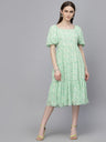 Gipsy Green Georgette Dress
