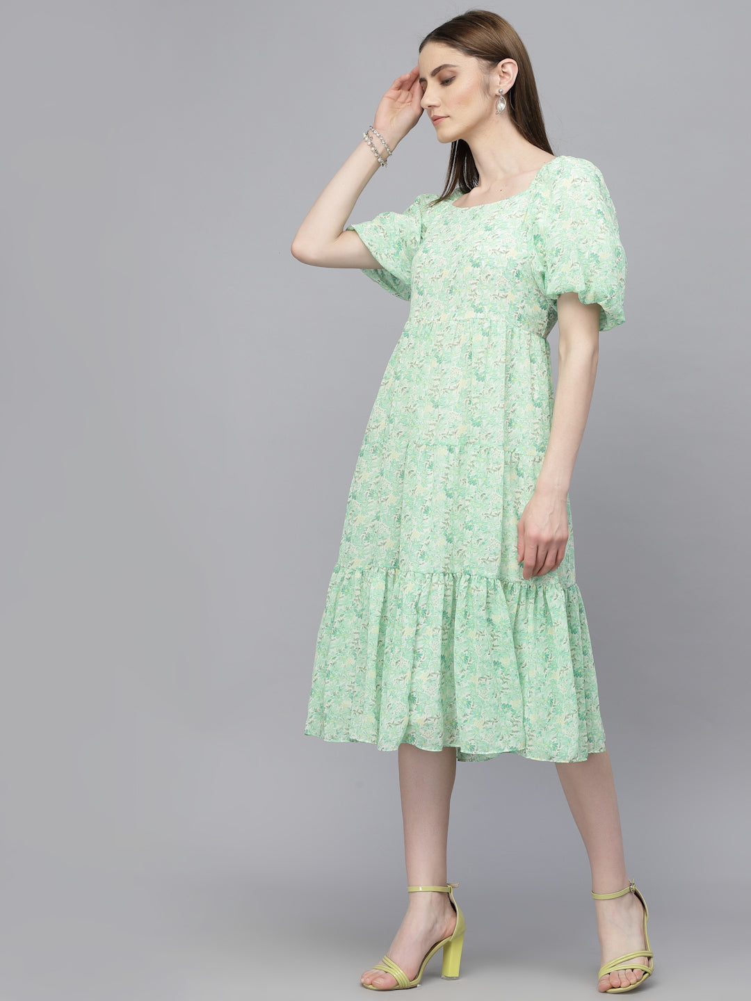 Gipsy Green Georgette Dress