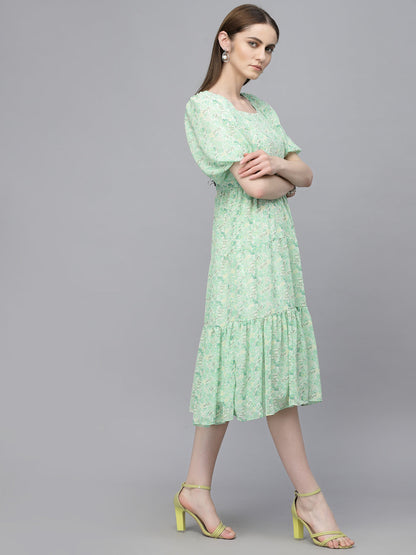 Gipsy Green Georgette Dress