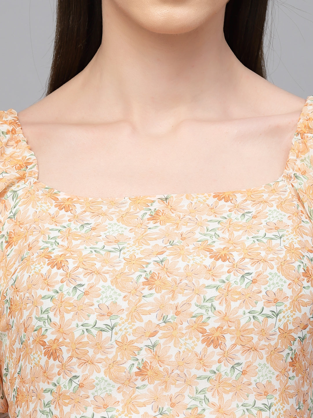 Gipsy Orange Georgette Dress