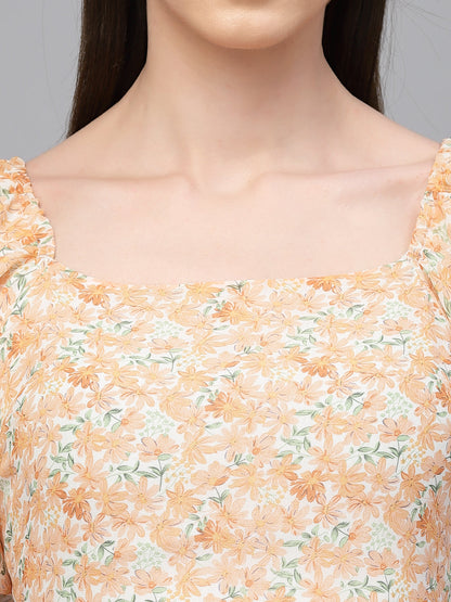 Gipsy Orange Georgette Dress
