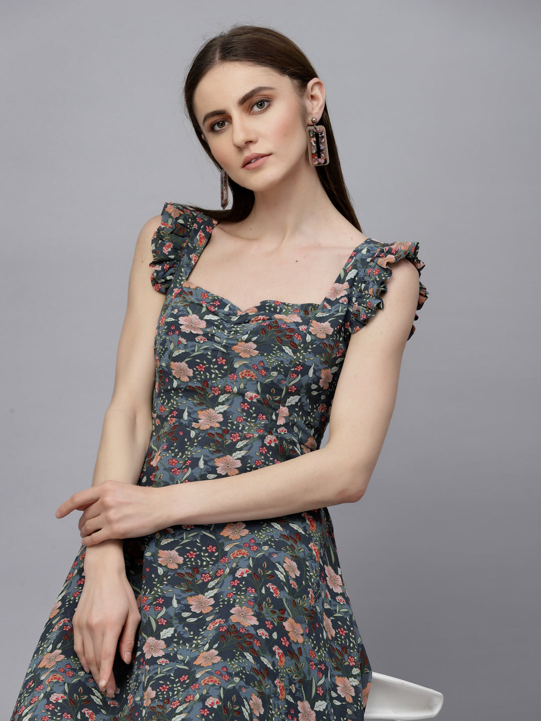 Gipsy Grey Georgette Dress