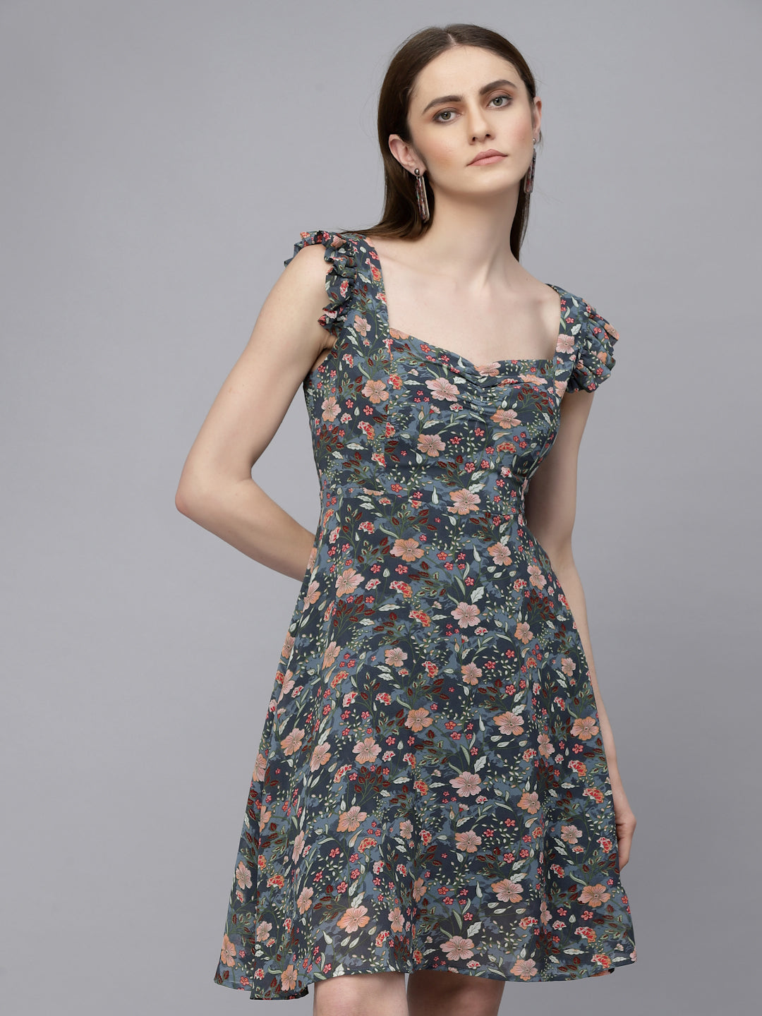Gipsy Grey Georgette Dress