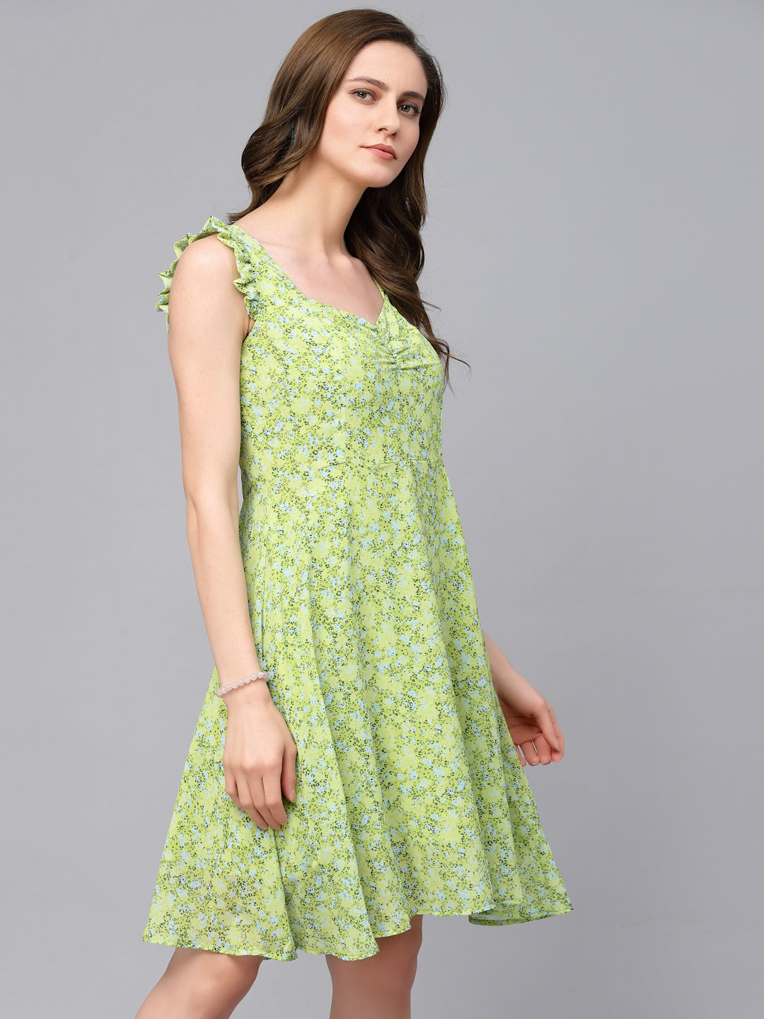 Gipsy Lime Green Synthetics Dress