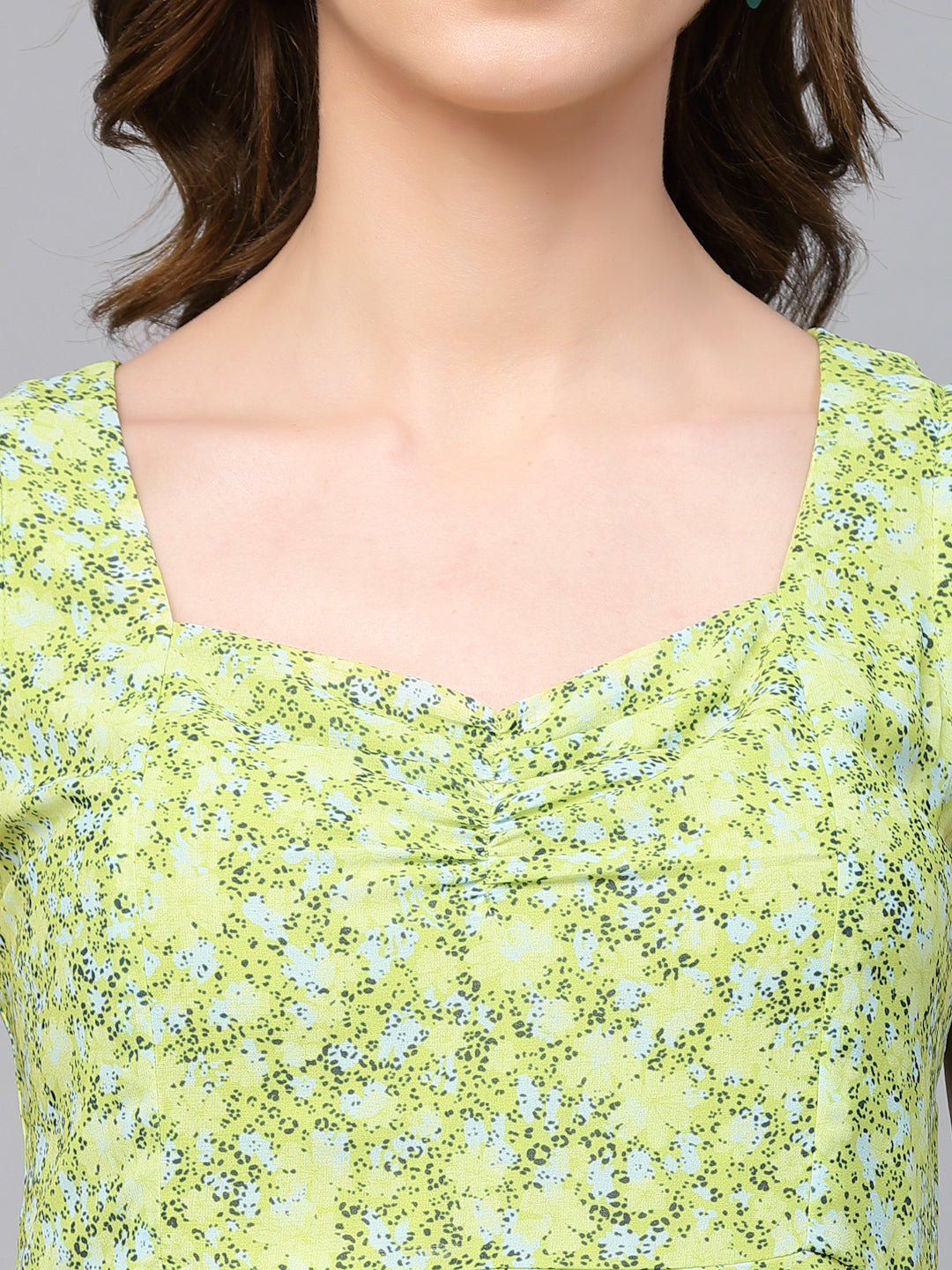 Gipsy Lime Green Synthetics Dress
