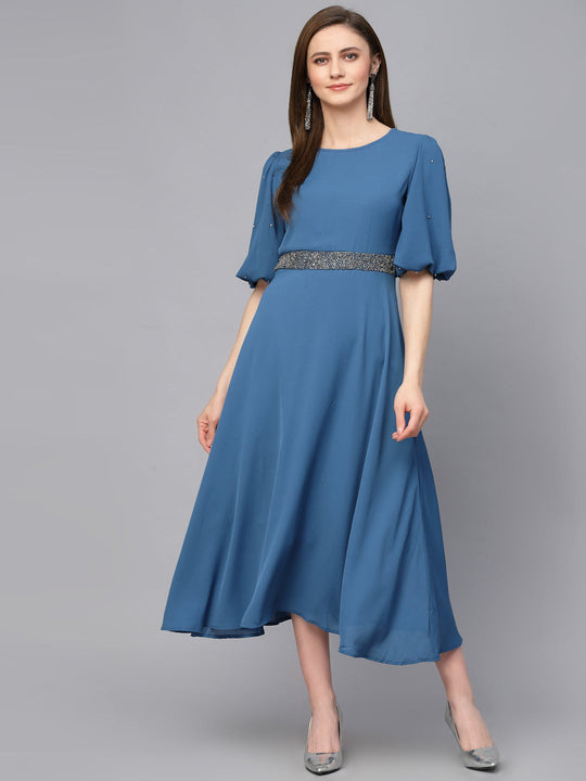 Gipsy Sage Blue Poleyster Dress
