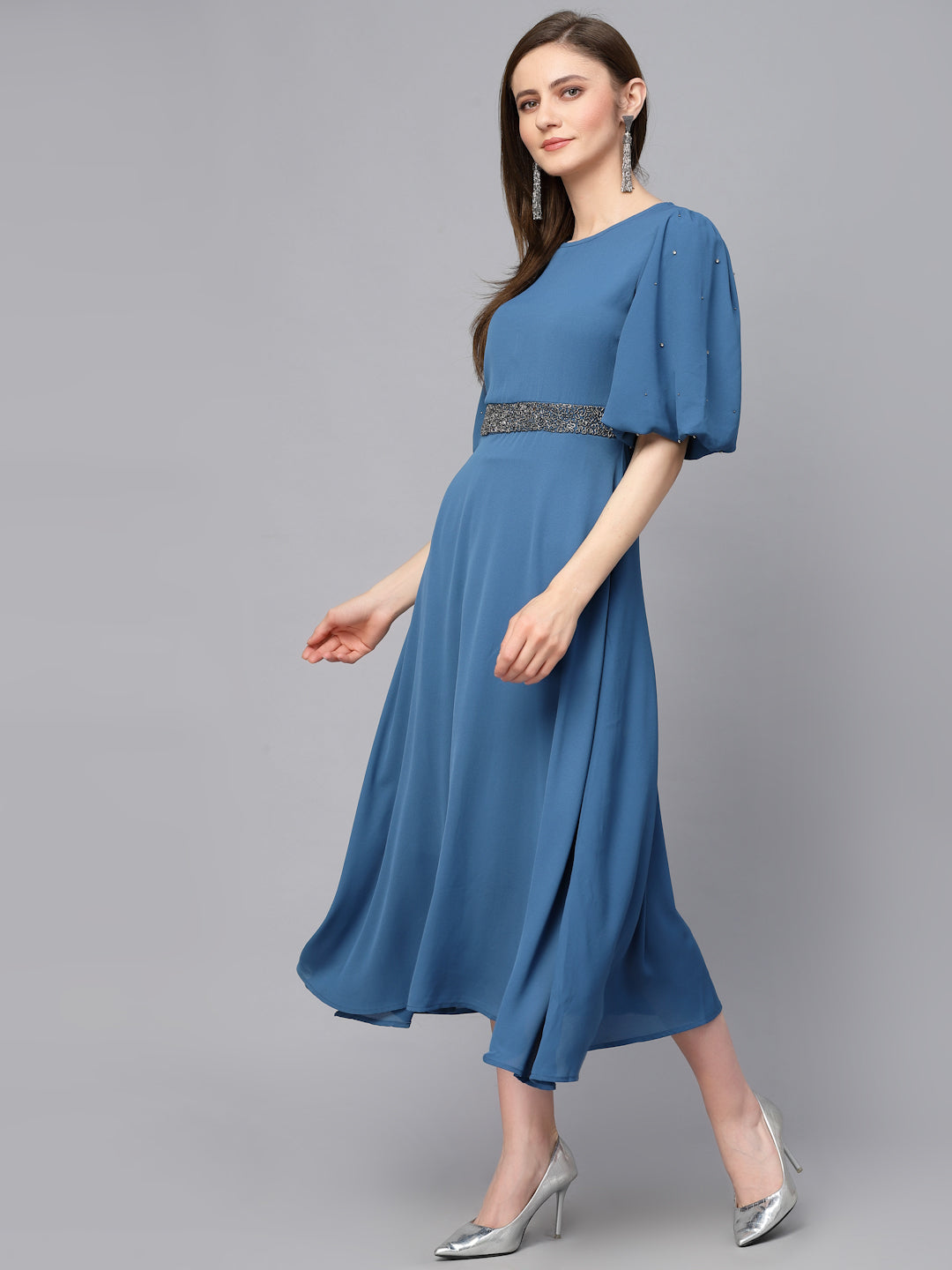 Gipsy Sage Blue Poleyster Dress