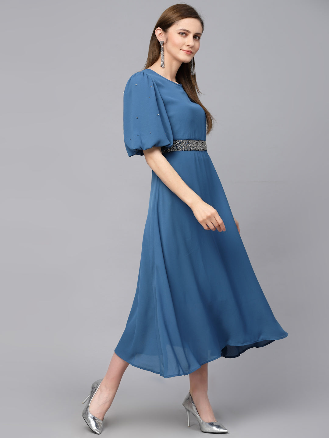 Gipsy Sage Blue Poleyster Dress