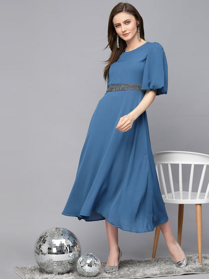 Gipsy Sage Blue Poleyster Dress