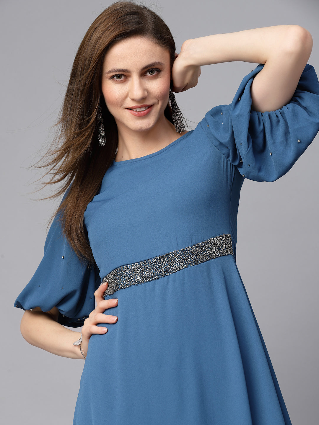 Gipsy Sage Blue Poleyster Dress
