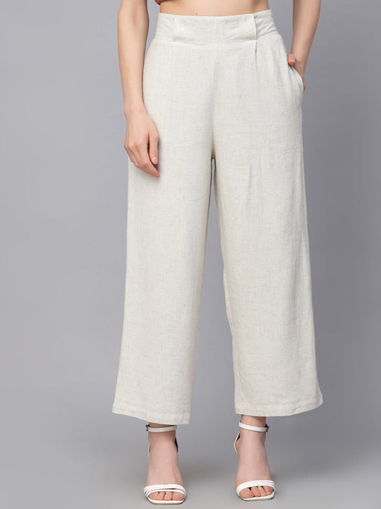 Gipsy Beige Linen Ladies Pant