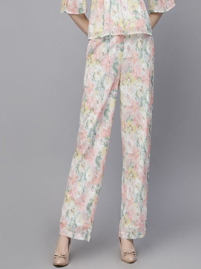 Gipsy Pink Georgette Co-Ord Pant