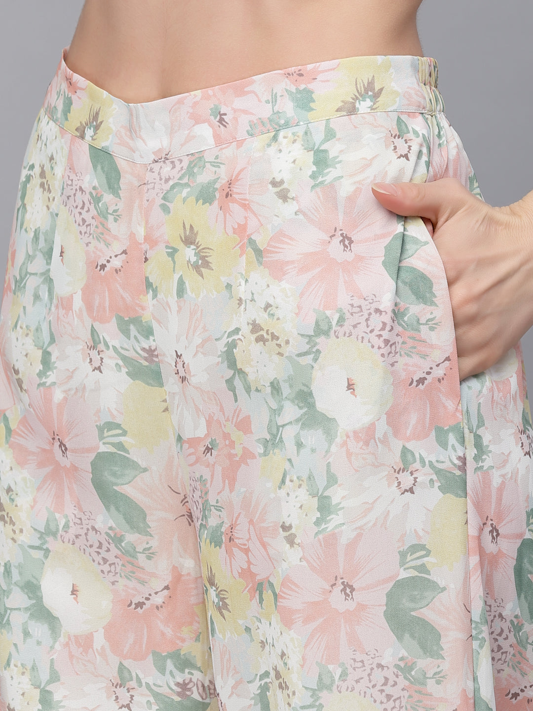 Gipsy Pink Georgette Co-Ord Pant