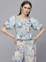 Gipsy Purple Georgette Co-Ord Pant