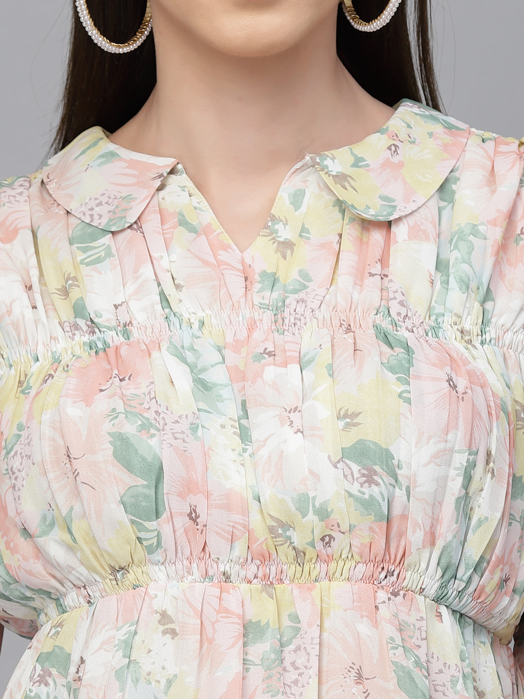 Gipsy Pink Georgette Co-Ord Top