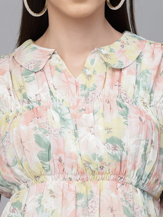 Gipsy Pink Georgette Co-Ord Top