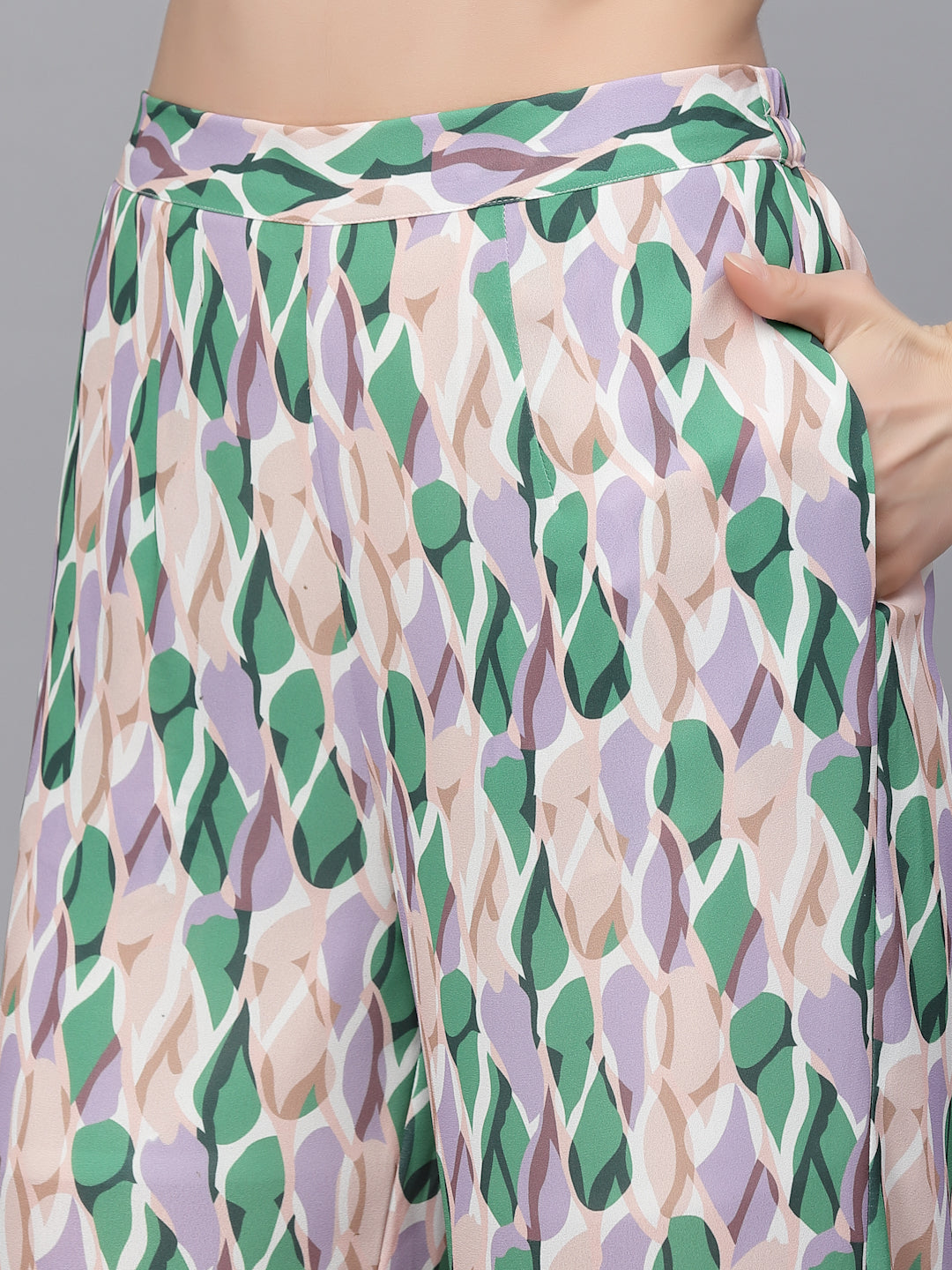 Gipsy Green Georgette Co-Ord Pant