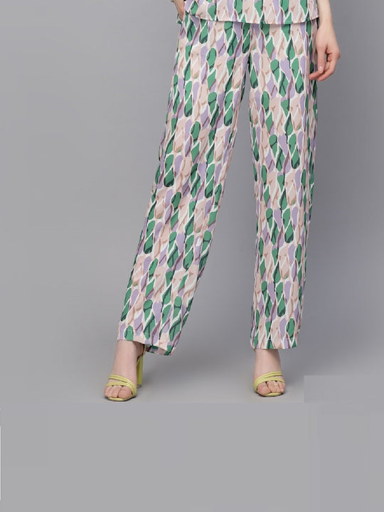 Gipsy Green Georgette Co-Ord Pant