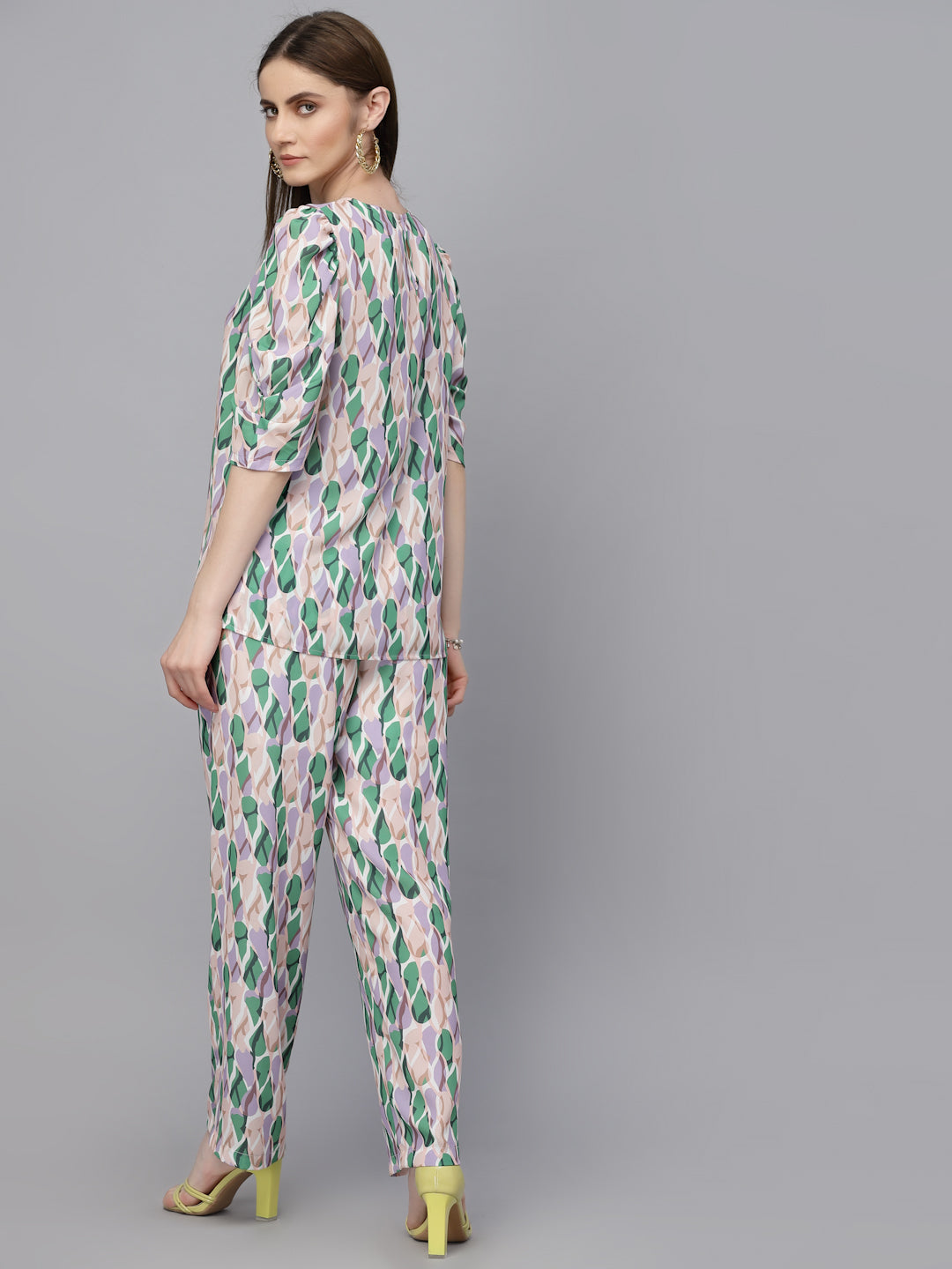 Gipsy Green Georgette Co-Ord Top