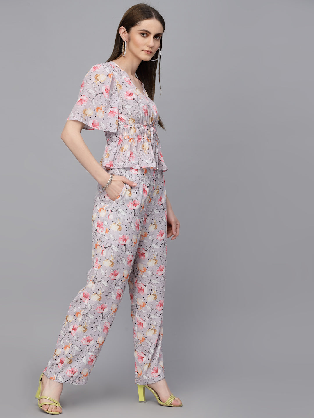 Gipsy Pink Georgette Co-Ord Top