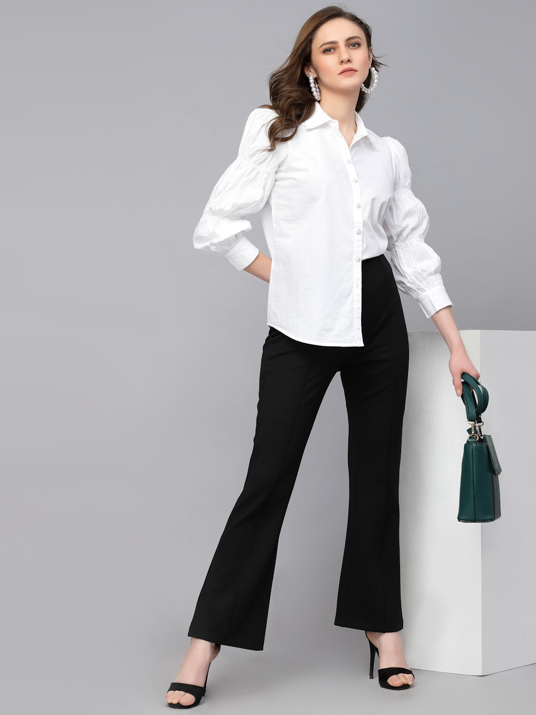 Gipsy White Cotton  Shirt