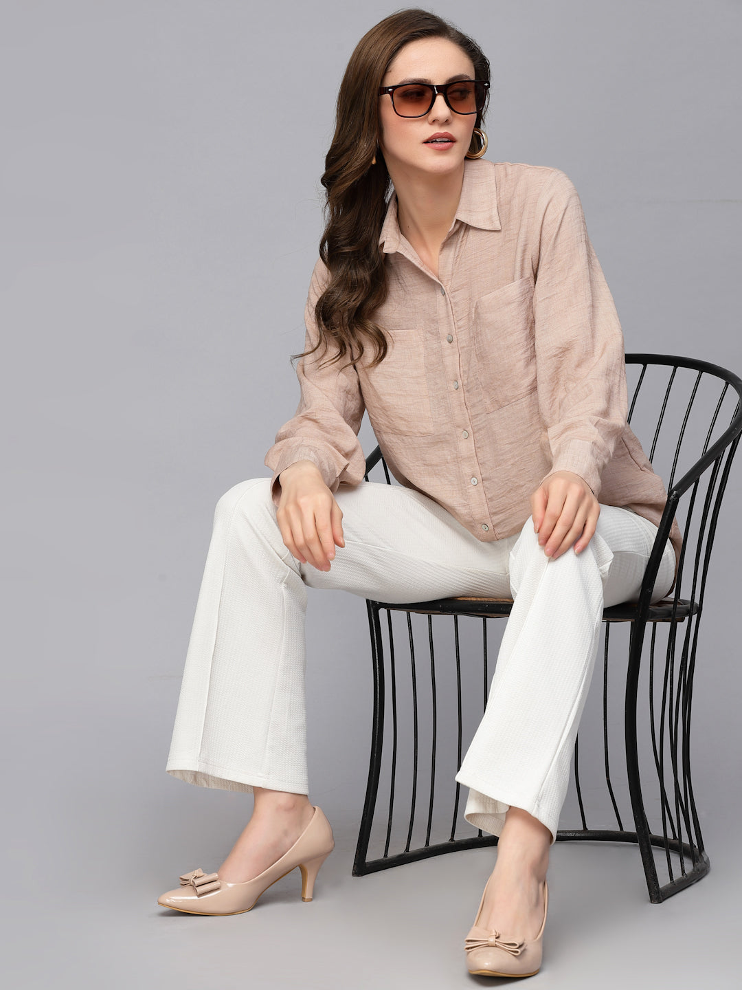 Gipsy Rust Textured Cotton Shirt