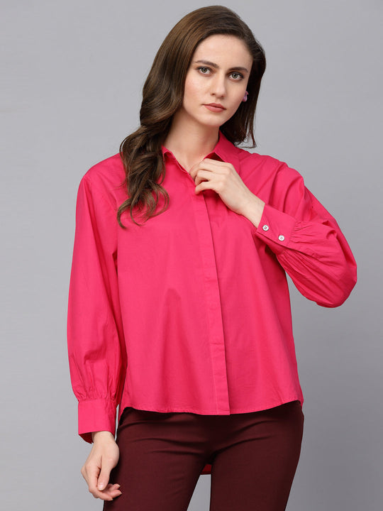 Gipsy Fuschia Cotton  Shirt