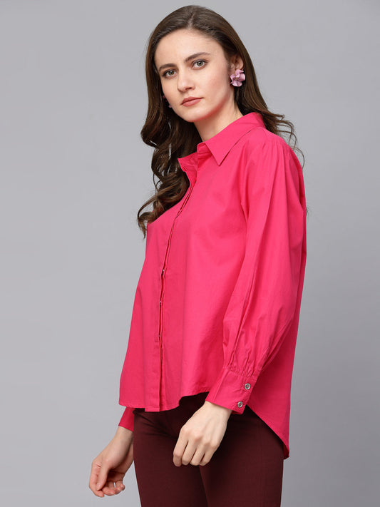 Gipsy Fuschia Cotton  Shirt
