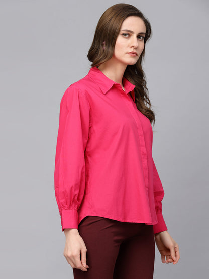 Gipsy Fuschia Cotton  Shirt