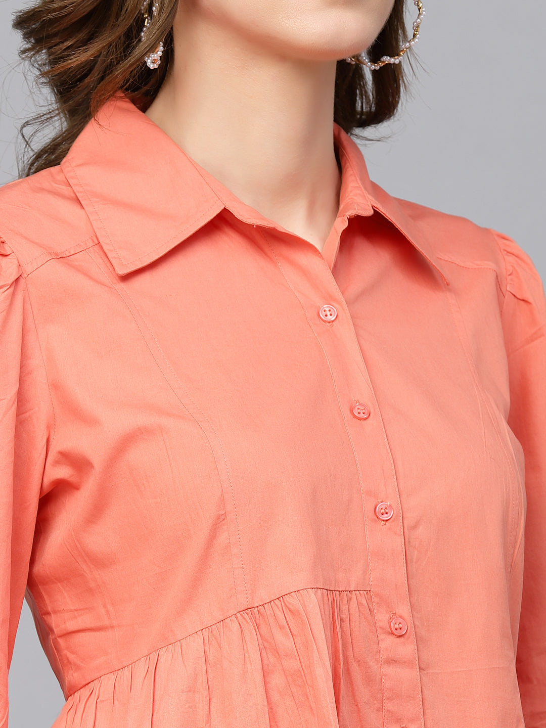 Gipsy Orange Cotton Shirt