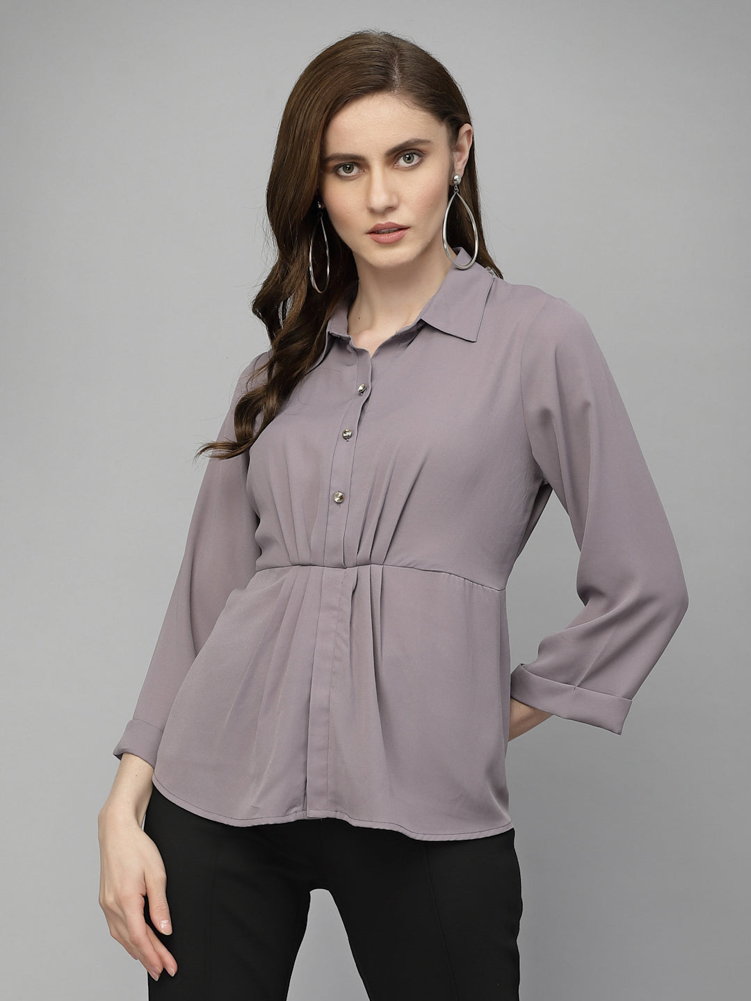 Gipsy Aubergine Georgette Tunic