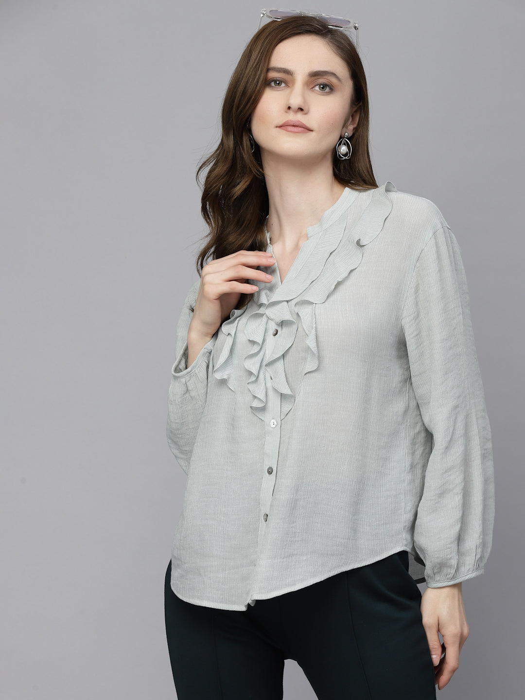 Gipsy Grey Polyester Tunic
