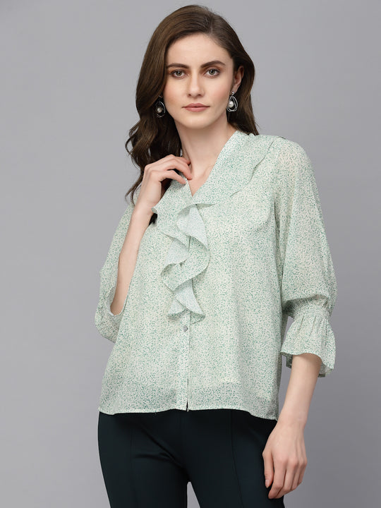 Gipsy Lime Green Georgette Tunic