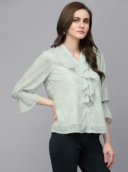 Gipsy Lime Green Georgette Tunic