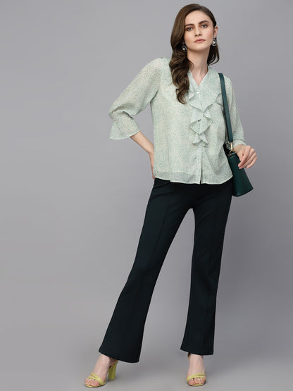 Gipsy Lime Green Georgette Tunic