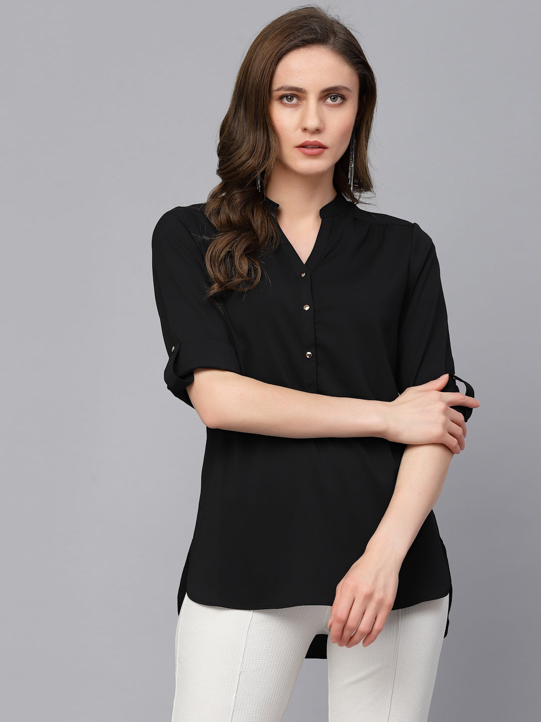 Gipsy Black Georgette Tunic