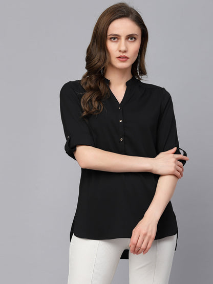 Gipsy Black Georgette Tunic
