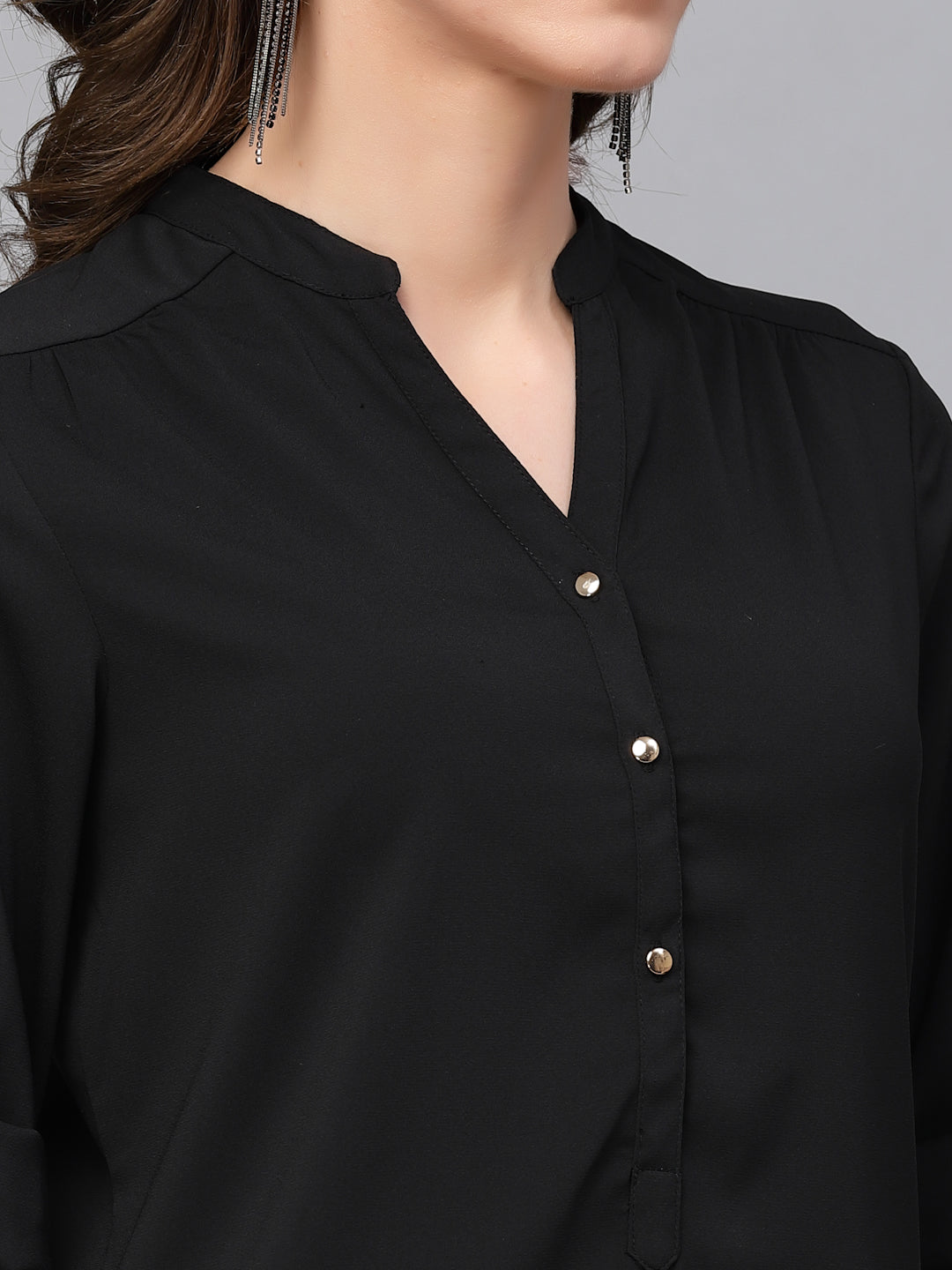 Gipsy Black Georgette Tunic