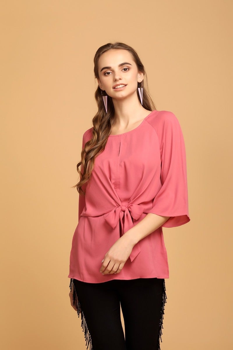 Breezy Front Knot Top