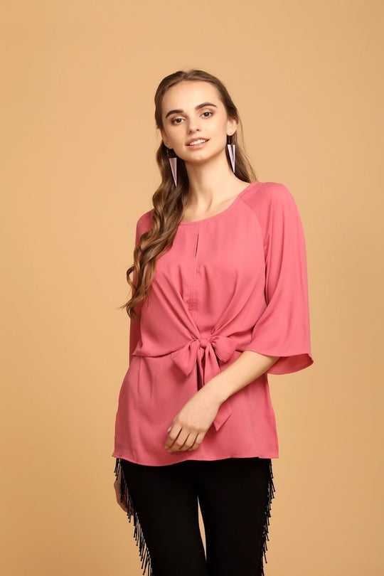 Breezy Front Knot Top