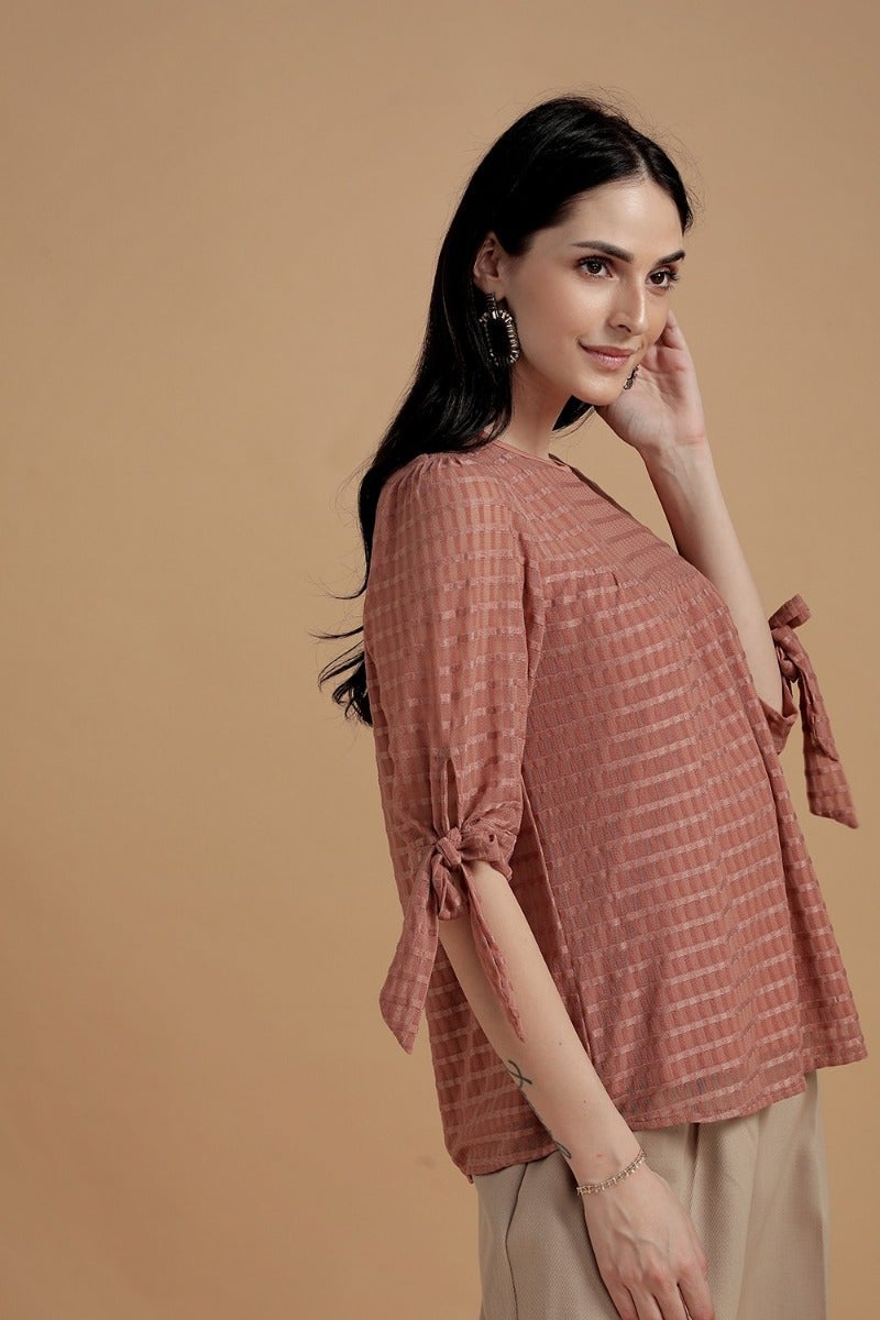 Delicate Dusky Pink Blouse