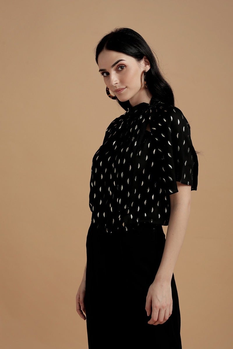 Angelic Monochrome Blouse