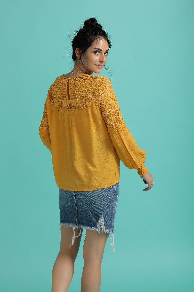Sunny Side Up Cutwork Top