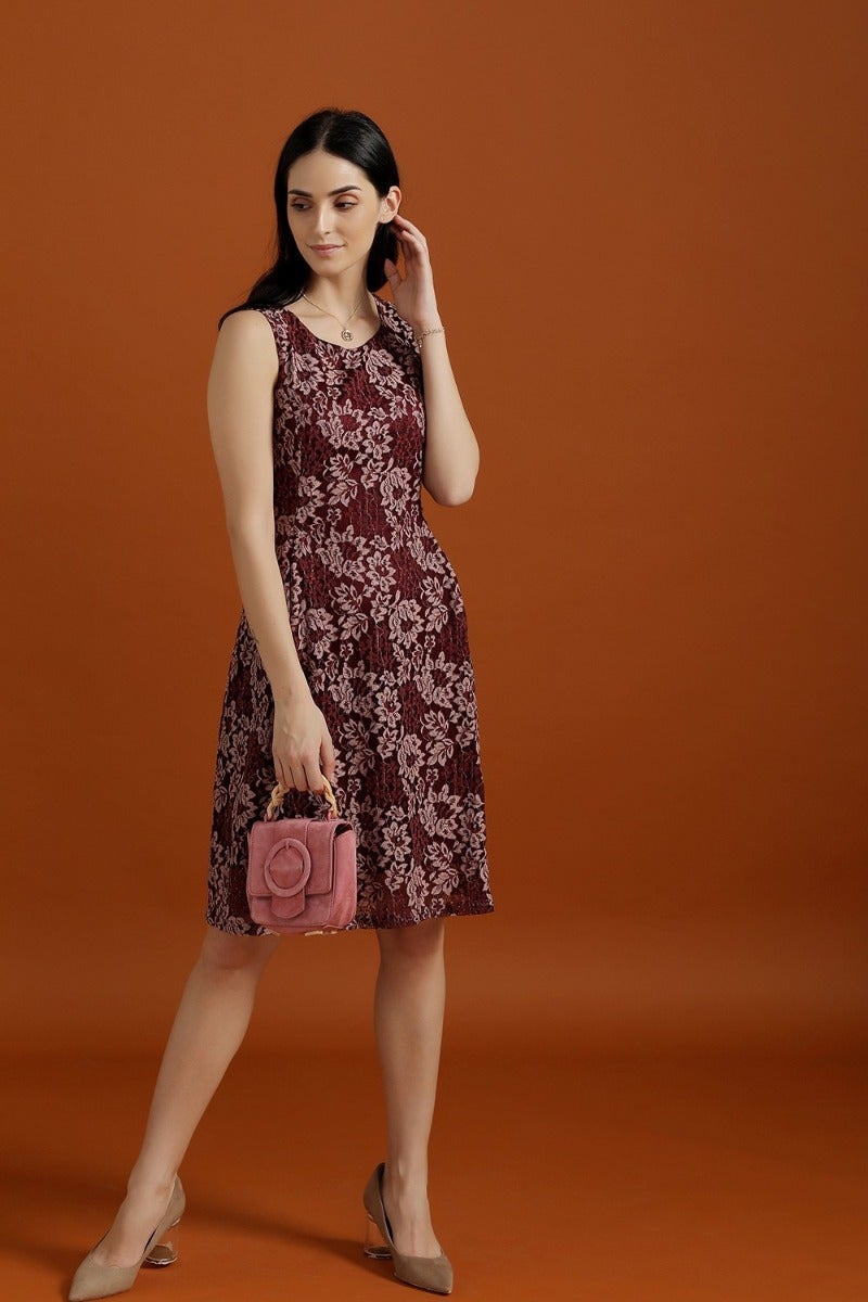 Trending Jacquard Lace Dress