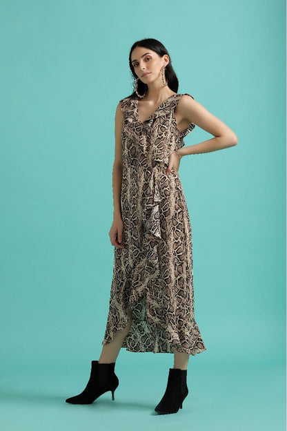 Bold Snake Effect Dress