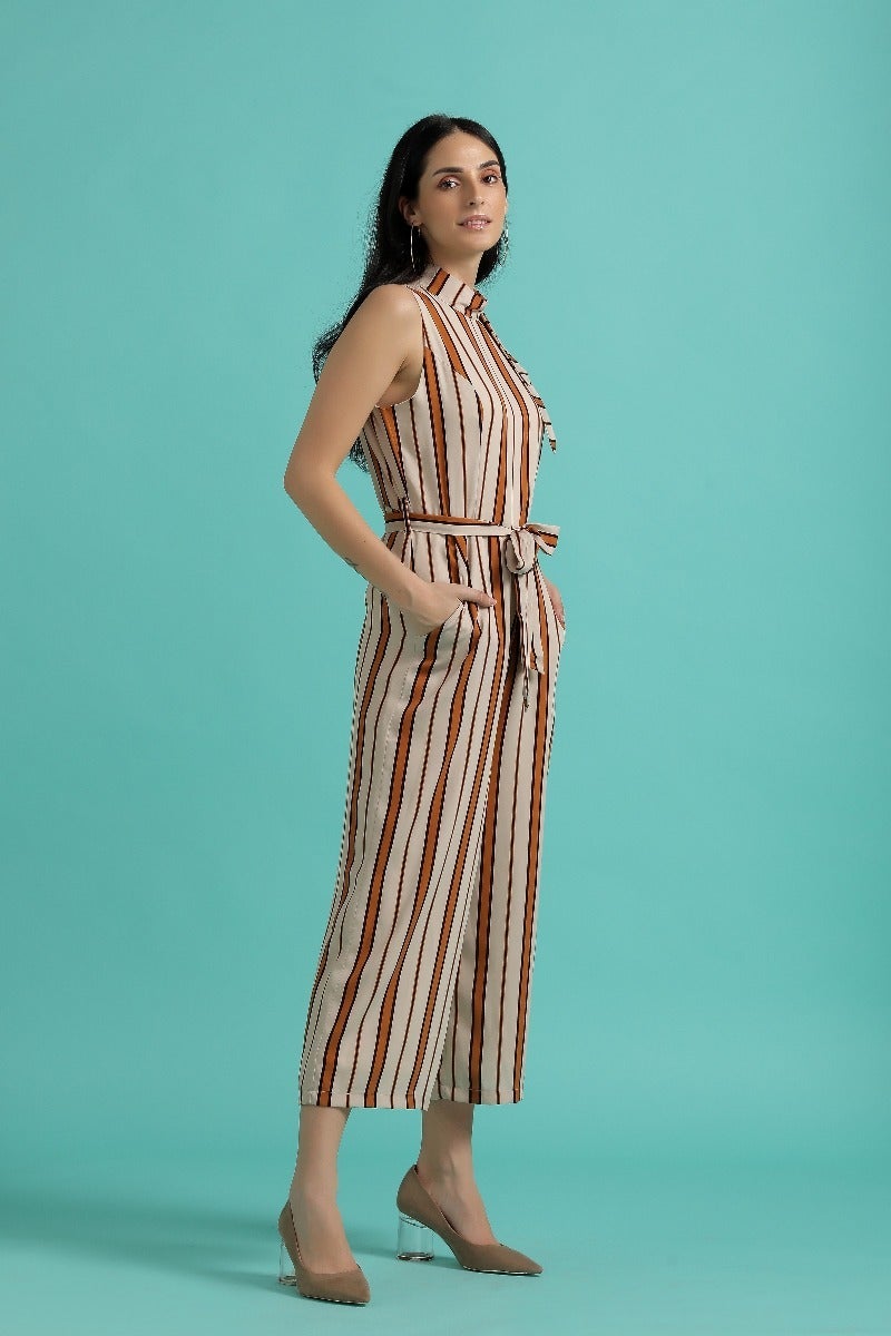 Glam Up Striped Jumpsuit