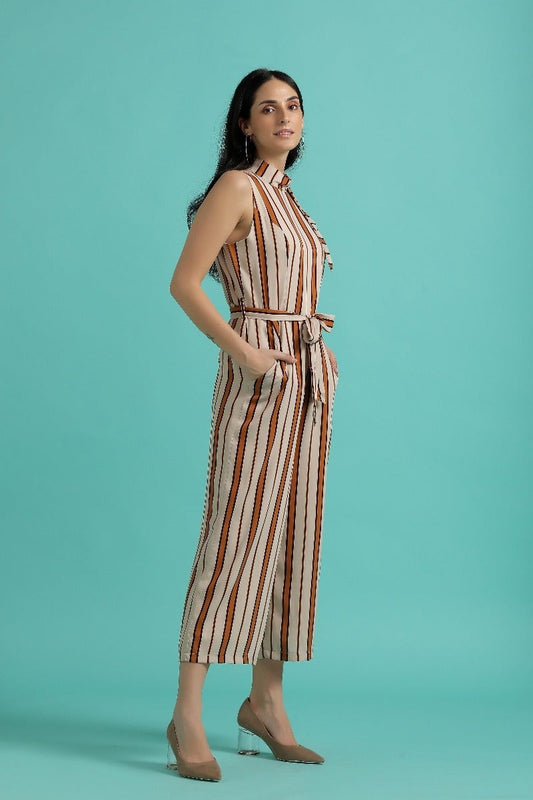 Glam Up Striped Jumpsuit