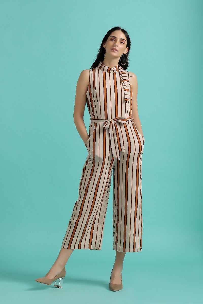 Glam Up Striped Jumpsuit
