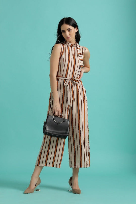 Glam Up Striped Jumpsuit
