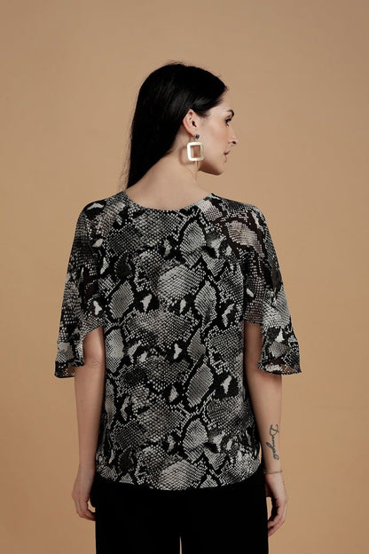 Majestic Animal Print Top